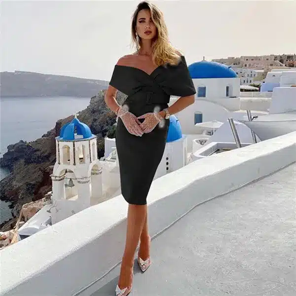 black wrap dress floral Black Floral Satin Wrap Short Dress main image 0